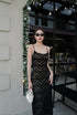 Spaghetti Straps Low Neck Long Maxi Dress